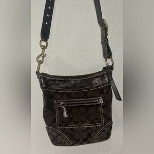 Coach Signature Brown Crossbody Bag